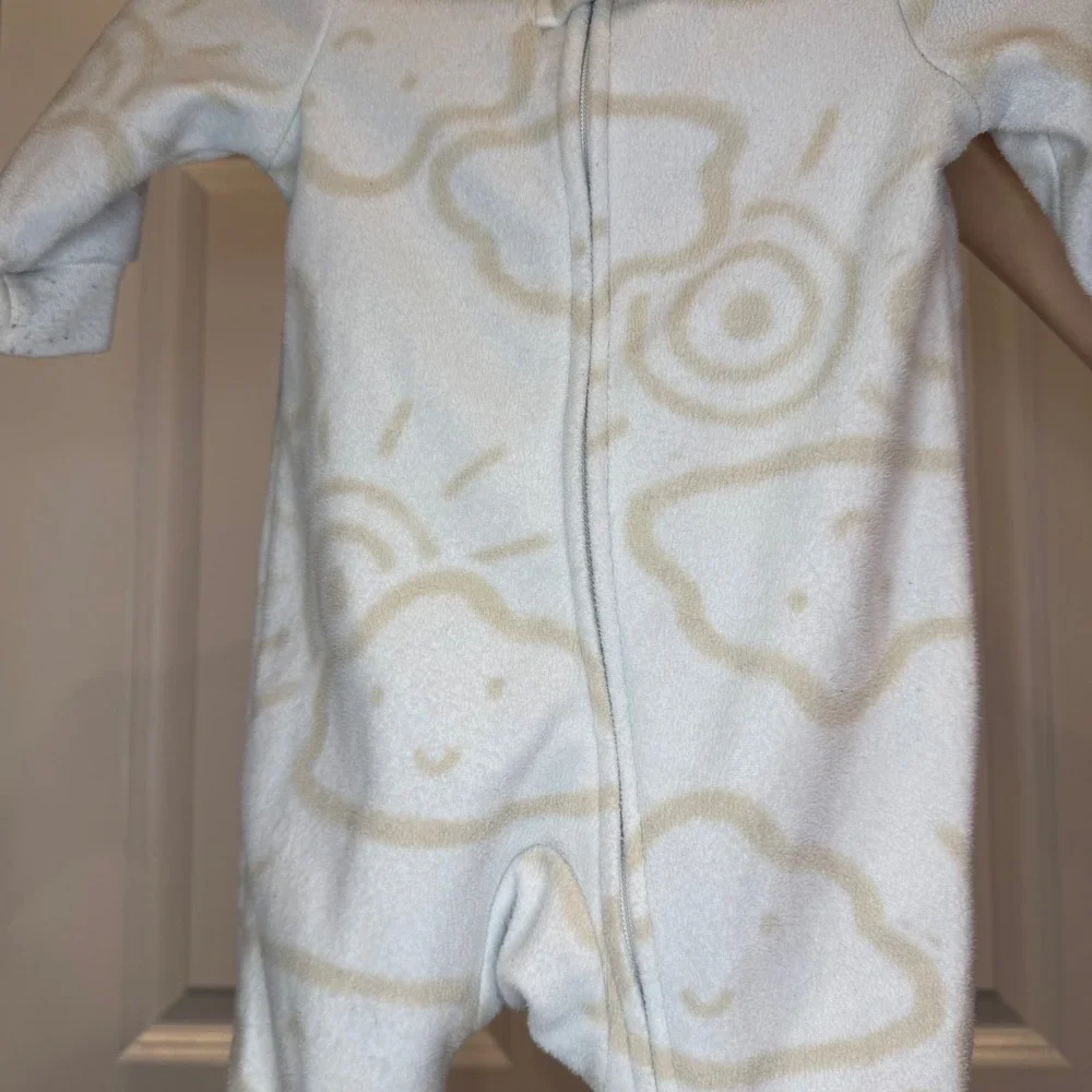 Carter's Baby Sleepers Cloud Sun‎ Footed Pajamas Size 3 Months